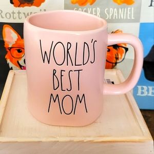 World's BEST Mom Rae Dunn PINK Mug